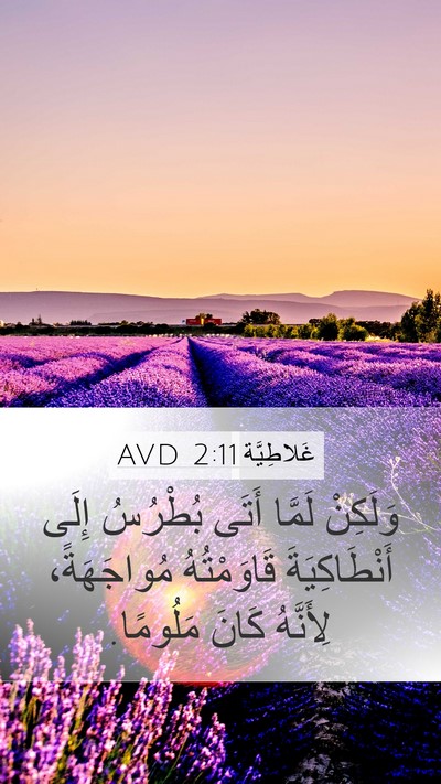 غَلاطِيَّة 2:11 AVD Bible Verse Image