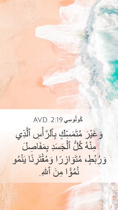 كُولُوسِي 2:19 AVD Bible Verse Image