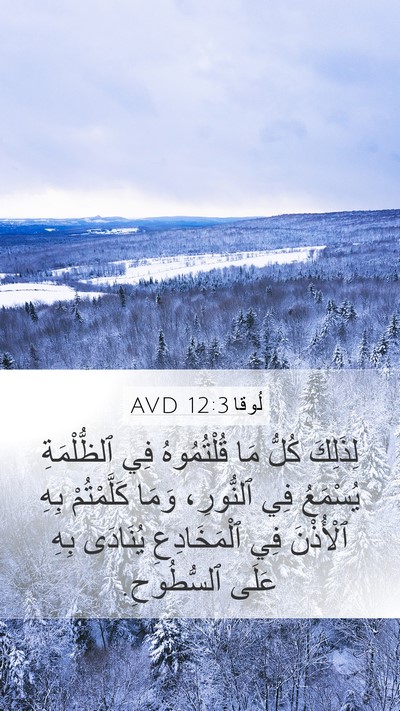 لُوقا 12:3 AVD Bible Verse Image