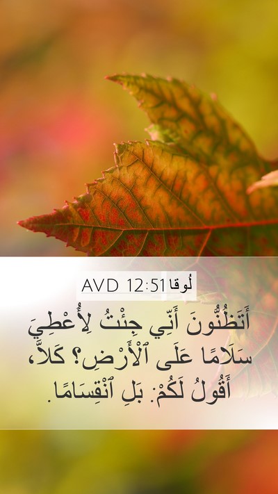 لُوقا 12:51 AVD Bible Verse Image