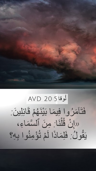لُوقا 20:5 AVD Bible Verse Image