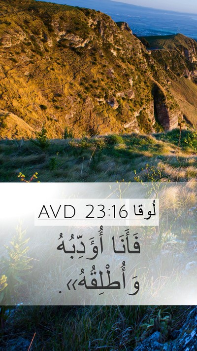 لُوقا 23:16 AVD Bible Verse Image