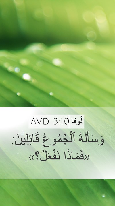 لُوقا 3:10 AVD Bible Verse Image