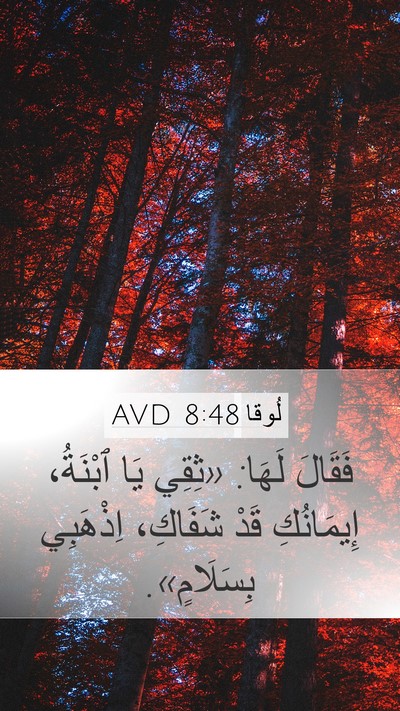 لُوقا 8:48 AVD Bible Verse Image