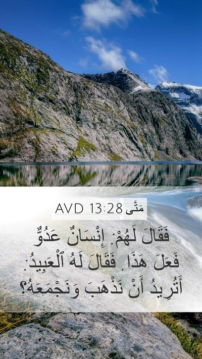 مَتَّى 13:28 AVD Bible Verse Image