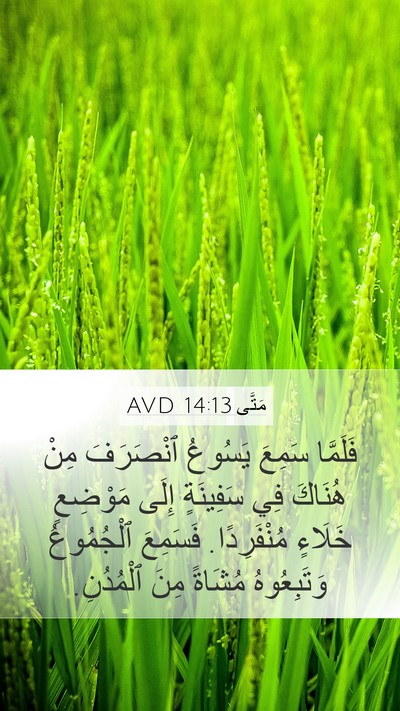 مَتَّى 14:13 AVD Bible Verse Image
