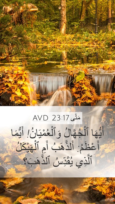 مَتَّى 23:17 AVD Mobile Phone Wallpaper - أَيُّهَا ٱلْجُهَّالُ - Mobile Bible Verse Wallpaper
