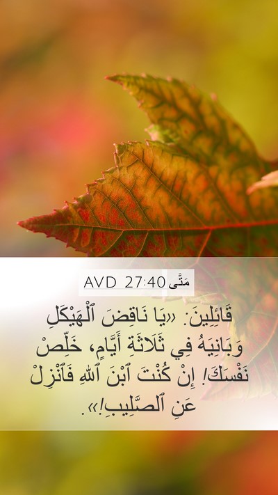 مَتَّى 27:40 AVD Bible Verse Image