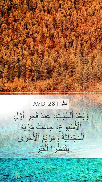 مَتَّى 28:1 AVD Bible Verse Image