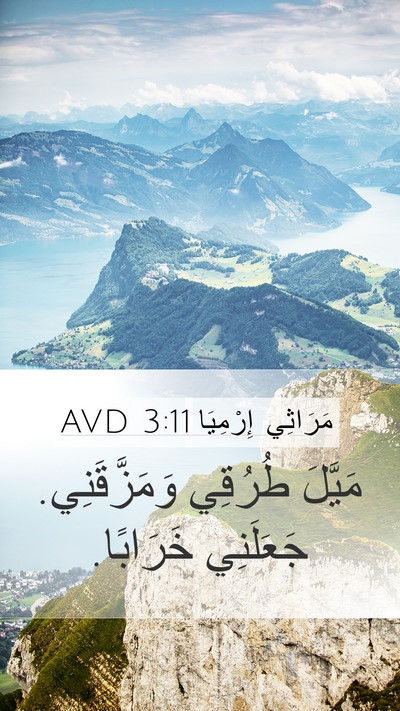 مَرَاثِي إِرْمِيَا 3:11 AVD Bible Verse Image