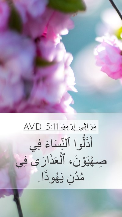 مَرَاثِي إِرْمِيَا 5:11 AVD Bible Verse Image
