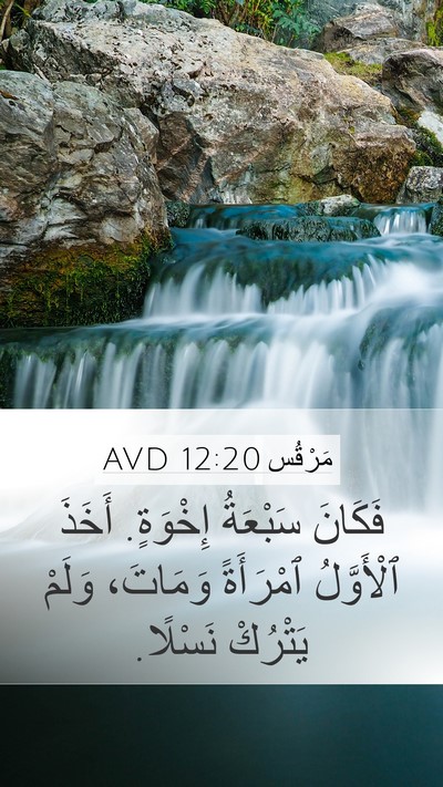 مَرْقُس 12:20 AVD Bible Verse Image