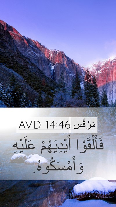 مَرْقُس 14:46 AVD Bible Verse Image
