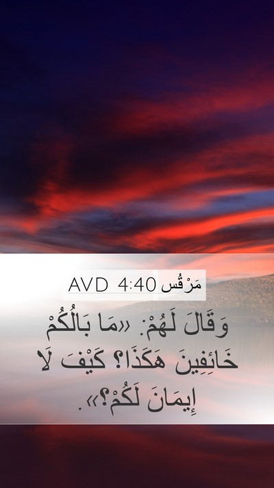 مَرْقُس 4:40 AVD Mobile Phone Wallpaper - وَقَالَ لَهُمْ: «مَا - Mobile Bible Verse Wallpaper