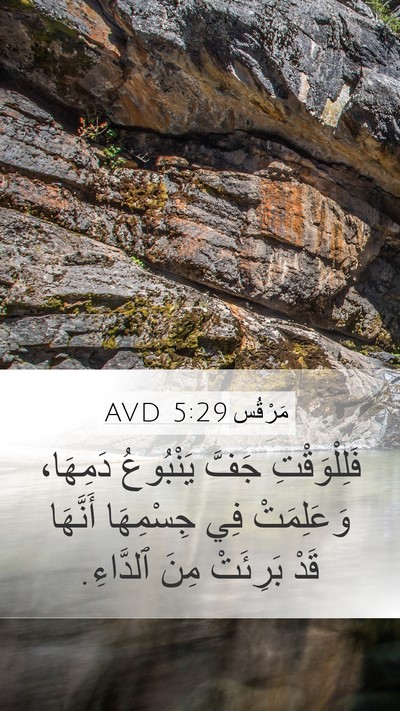مَرْقُس 5:29 AVD Bible Verse Image