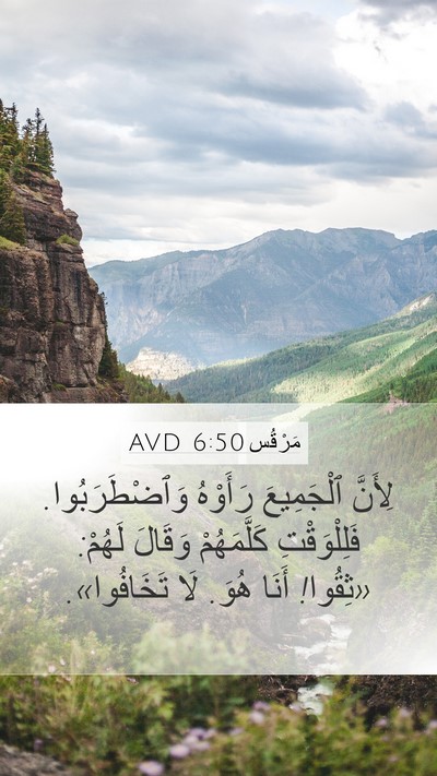 مَرْقُس 6:50 AVD Bible Verse Image