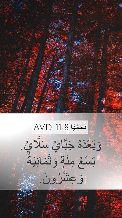 نَحَمْيَا 11:8 AVD Mobile Phone Wallpaper - وَبَعْدَهُ جَبَّايُ - Mobile Bible Verse Wallpaper