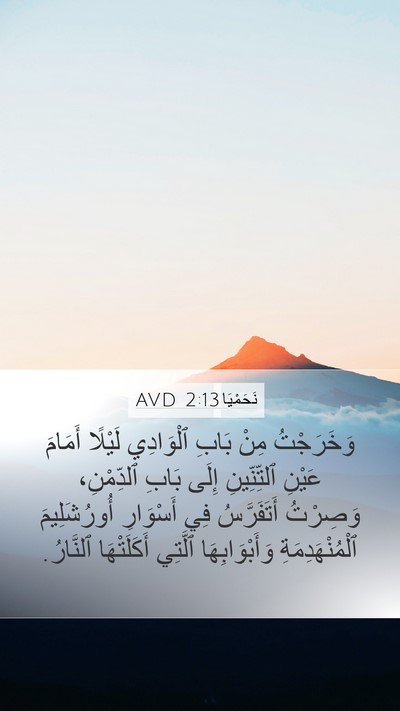 نَحَمْيَا 2:13 AVD Bible Verse Image