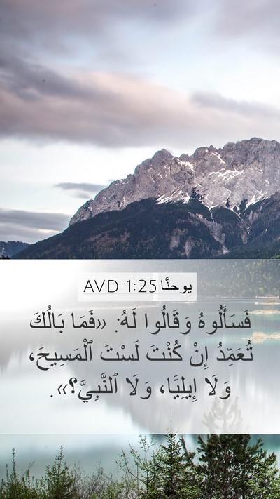 يوحنَّا 1:25 AVD Bible Verse Image