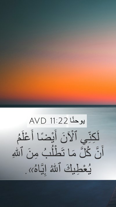 يوحنَّا 11:22 AVD Bible Verse Image