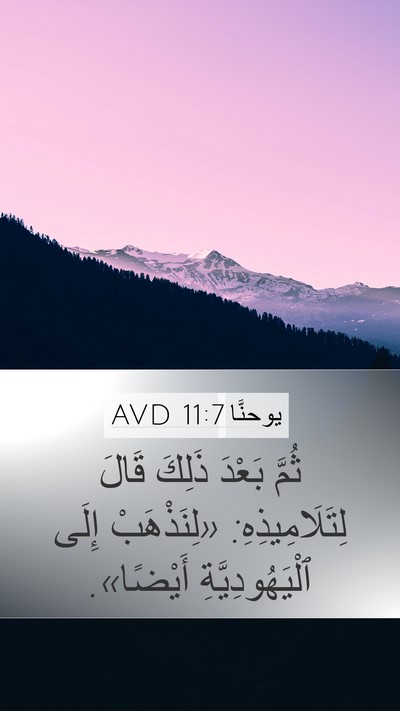 يوحنَّا 11:7 AVD Bible Verse Image