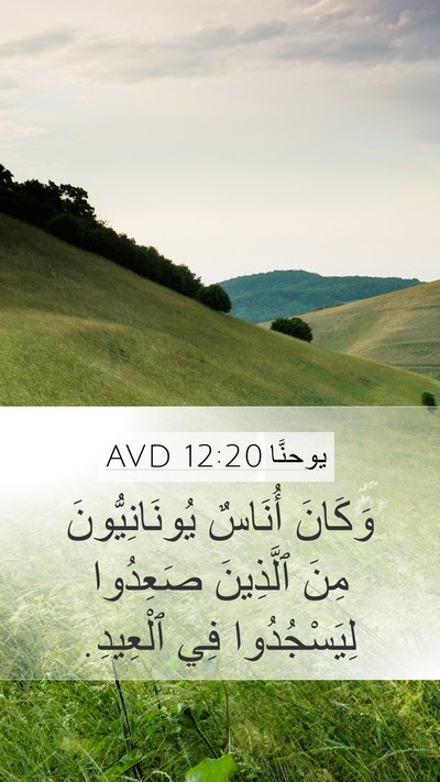 يوحنَّا 12:20 AVD Bible Verse Image