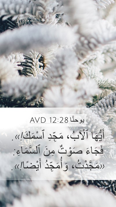 يوحنَّا 12:28 AVD Bible Verse Image