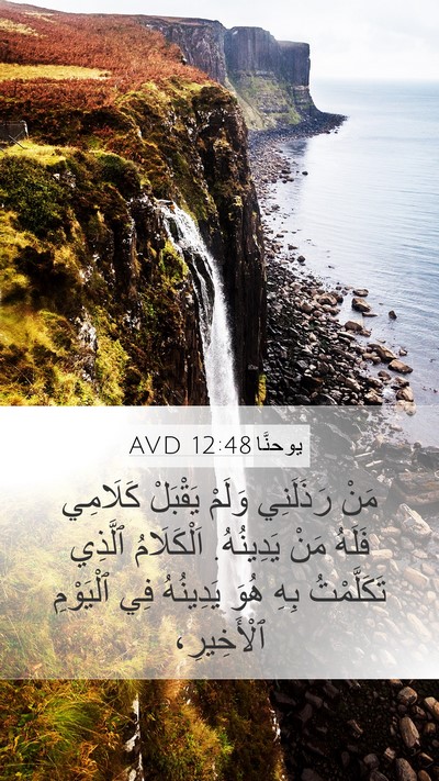يوحنَّا 12:48 AVD Bible Verse Image
