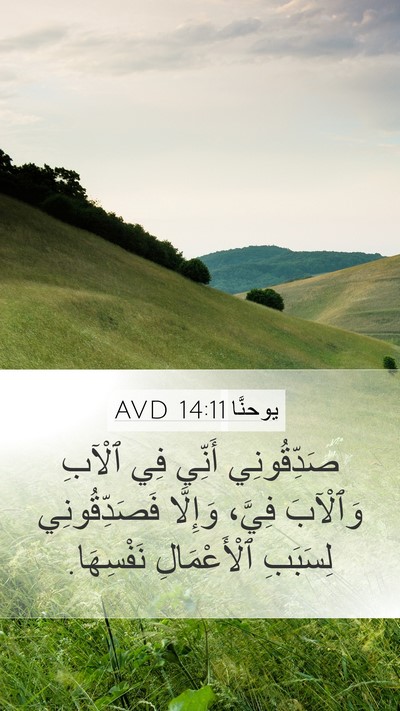 يوحنَّا 14:11 AVD Bible Verse Image