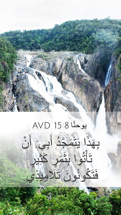 يوحنَّا 15:8 AVD Bible Verse Image
