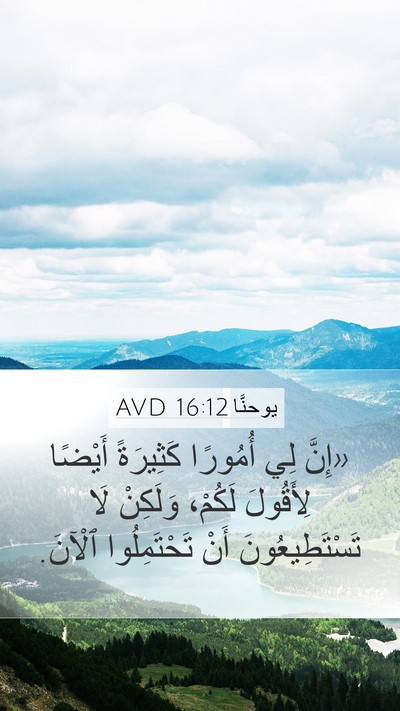 يوحنَّا 16:12 AVD Bible Verse Image
