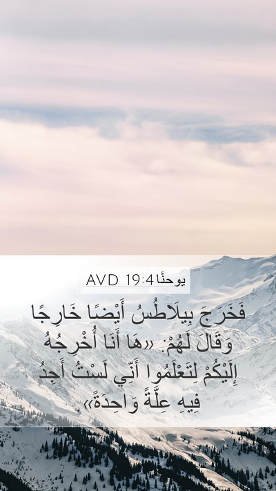 يوحنَّا 19:4 AVD Bible Verse Image