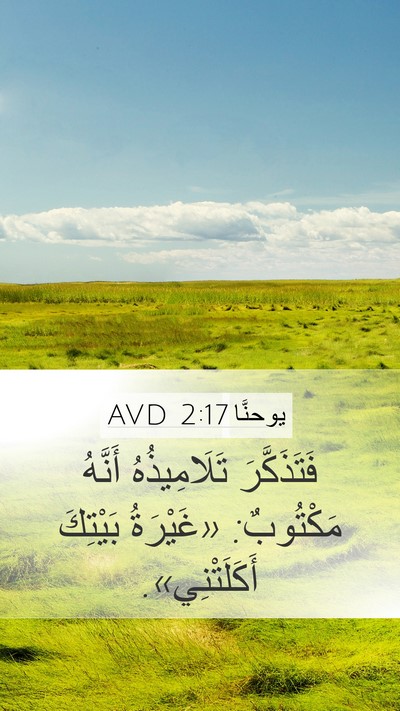 يوحنَّا 2:17 AVD Bible Verse Image