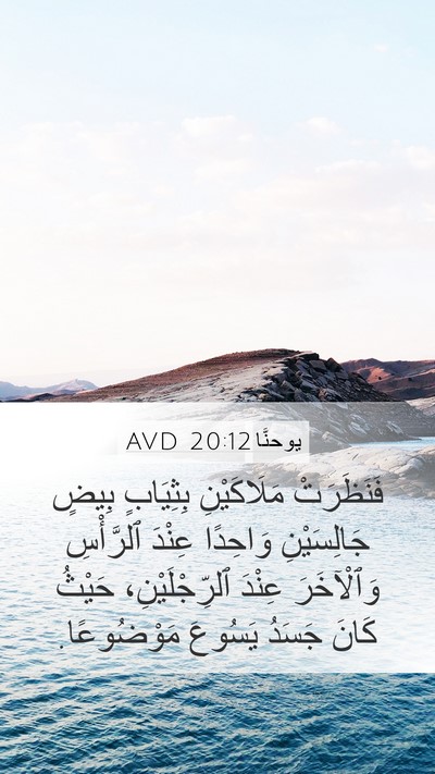 يوحنَّا 20:12 AVD Bible Verse Image