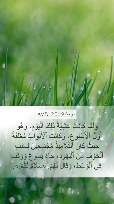 يوحنَّا 20:19 AVD Bible Verse Image