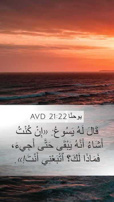 يوحنَّا 21:22 AVD Bible Verse Image