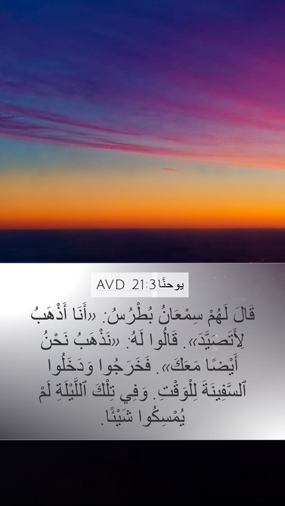 يوحنَّا 21:3 AVD Bible Verse Image