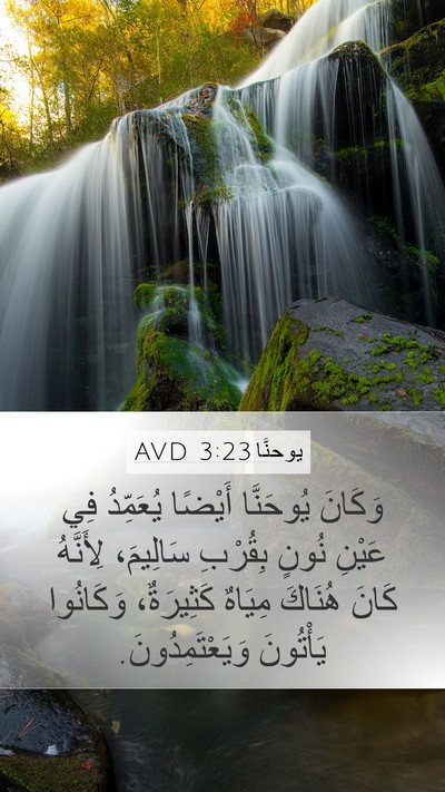 يوحنَّا 3:23 AVD Bible Verse Image