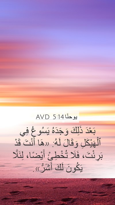 يوحنَّا 5:14 AVD Bible Verse Image