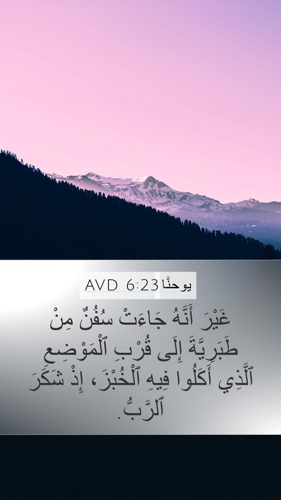 يوحنَّا 6:23 AVD Bible Verse Image