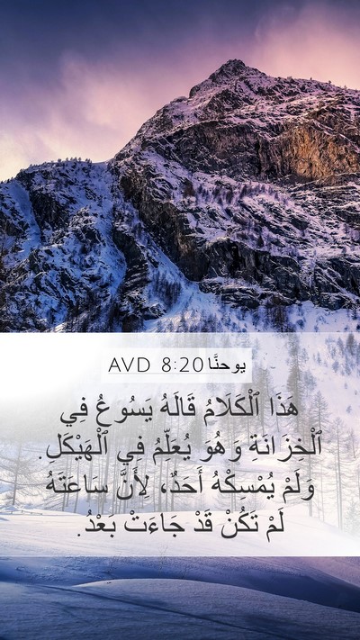 يوحنَّا 8:20 AVD Bible Verse Image
