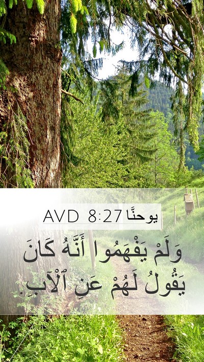يوحنَّا 8:27 AVD Mobile Phone Wallpaper - وَلَمْ يَفْهَمُوا أَنَّهُ - Mobile Bible Verse Wallpaper
