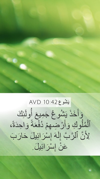 يَشُوع 10:42 AVD Mobile Phone Wallpaper - وَأَخَذَ يَشُوعُ جَمِيعَ - Mobile Bible Verse Wallpaper