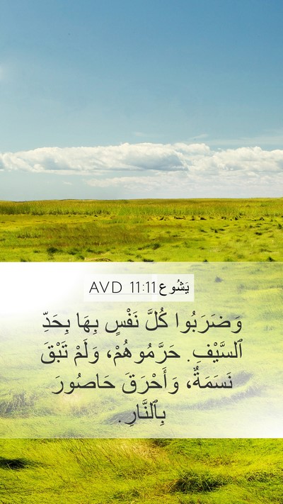 يَشُوع 11:11 AVD Bible Verse Image