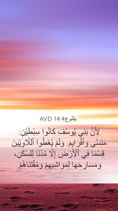 يَشُوع 14:4 AVD Bible Verse Image