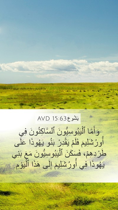يَشُوع 15:63 AVD Bible Verse Image