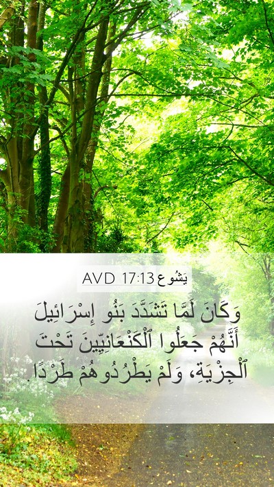 يَشُوع 17:13 AVD Bible Verse Image