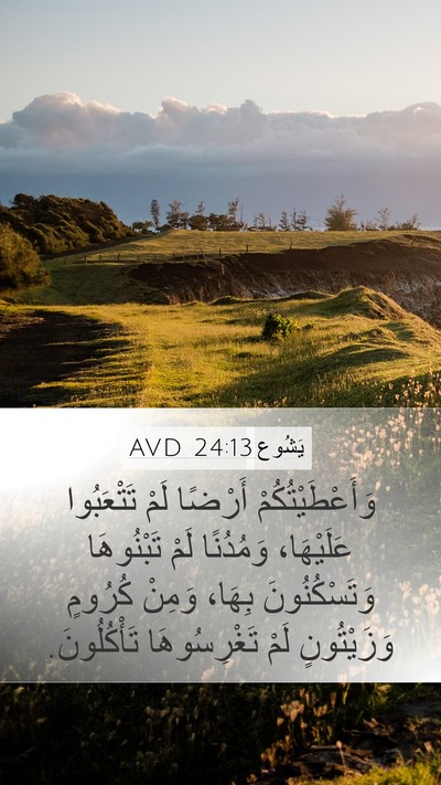 يَشُوع 24:13 AVD Bible Verse Image