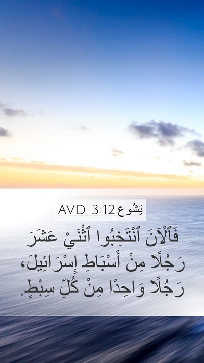 يَشُوع 3:12 AVD Bible Verse Image