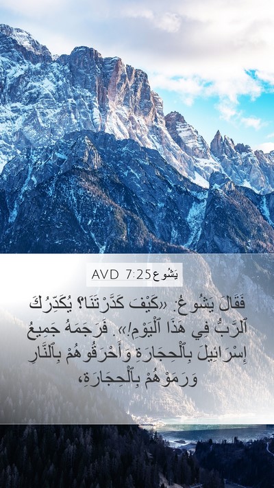 يَشُوع 7:25 AVD Bible Verse Image